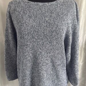 H&M Women's Sweater- Navy and White- size S